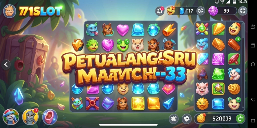 Tampilan gameplay seru dan berwarna-warni dalam 171SLOT yang menantang.