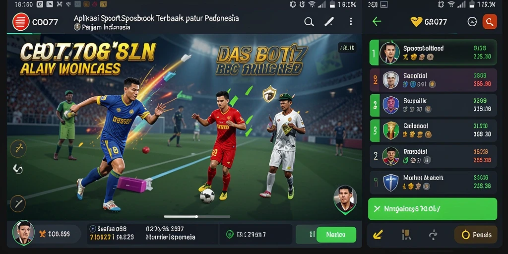Tampilan gameplay interaktif dalam aplikasi Sportsbook COO77.
