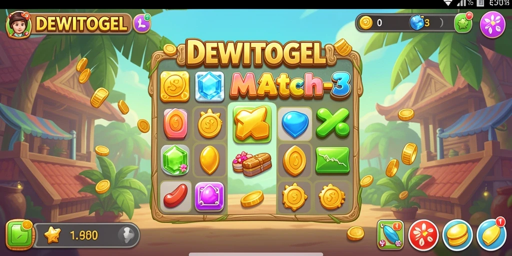Tampilan menarik dari gameplay DEWITOGEL yang penuh warna.