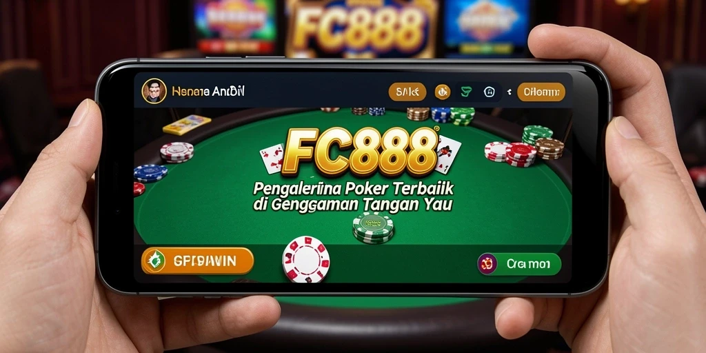 Tampilan menarik dari gameplay Poker di FC888.