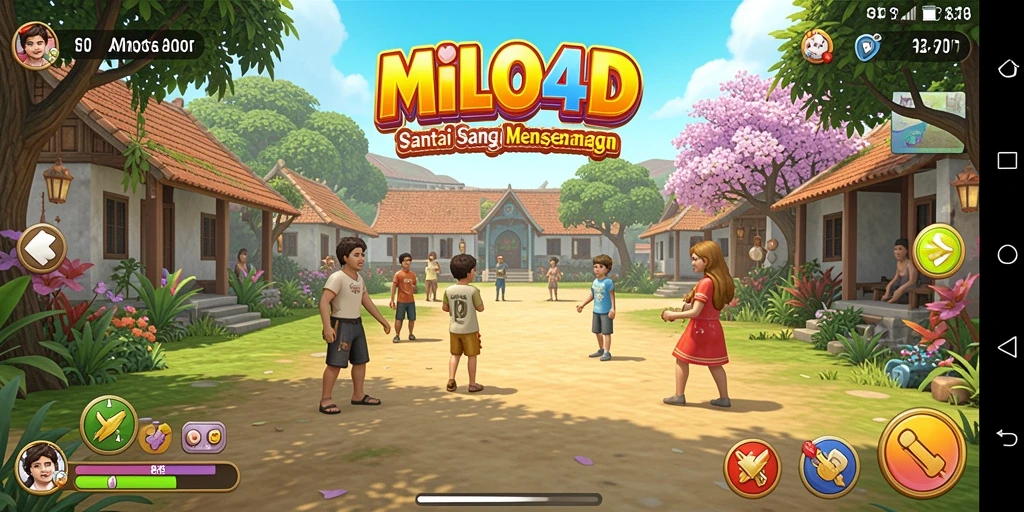 Tangkapan layar utama MILO4D menampilkan gameplay yang menarik dan interaktif.