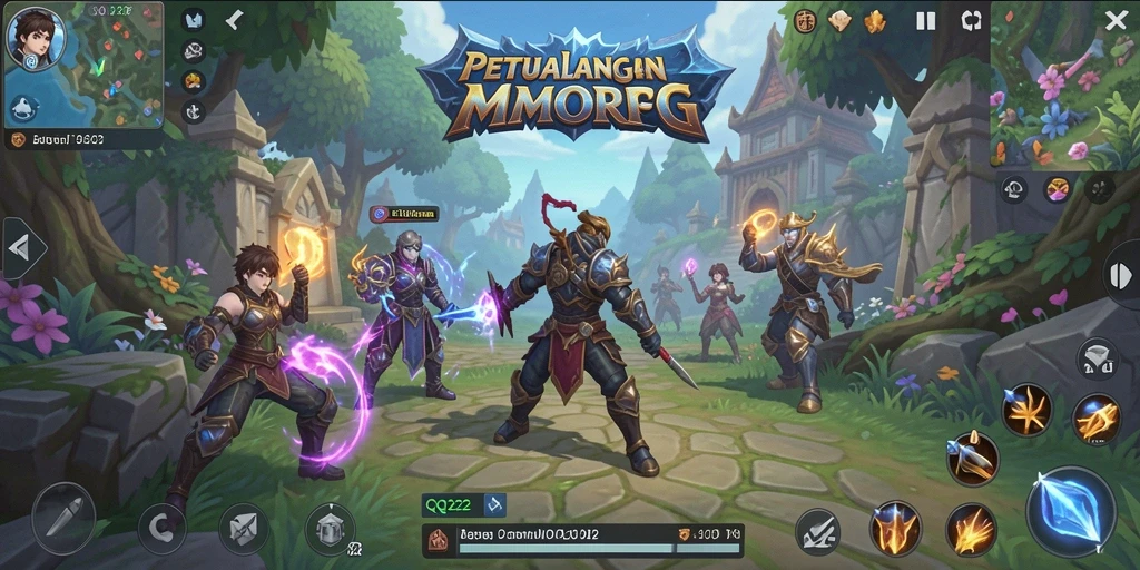 Gameplay seru dan interaksi pemain dalam QQ222
