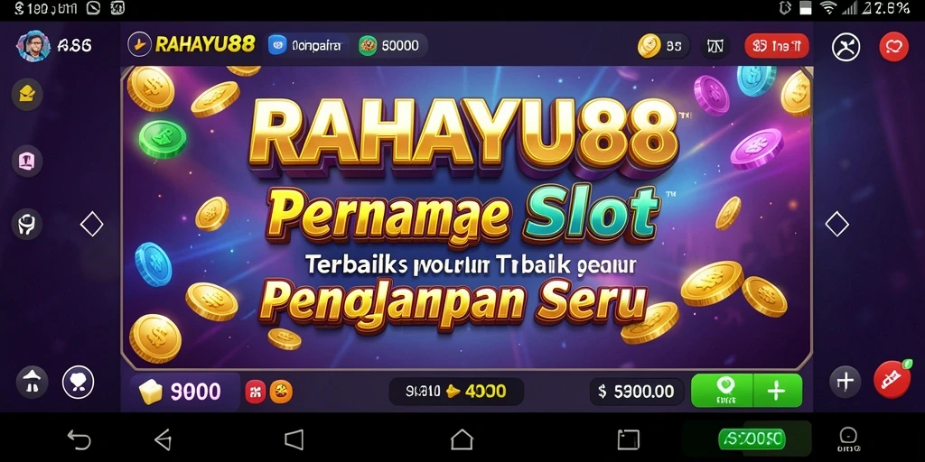 Screenshot gameplay RAHAYU88 menampilkan suasana slot yang mengasyikkan.