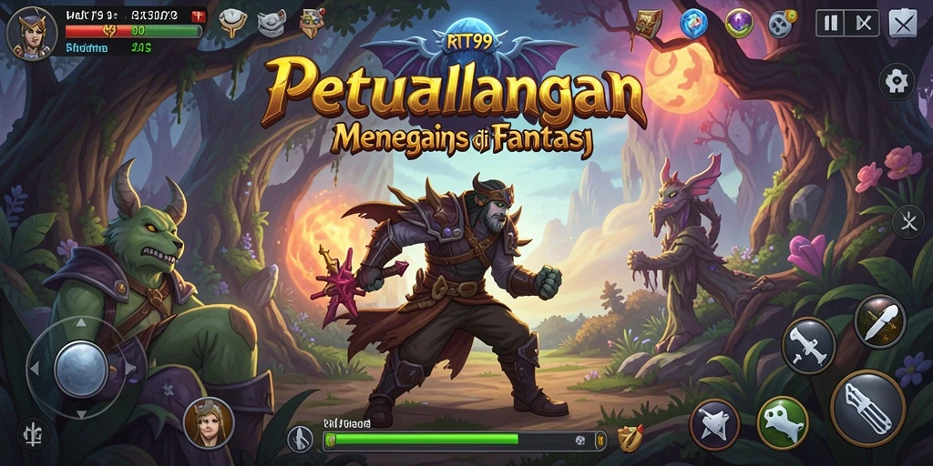 Tangkapan layar menampilkan petualangan seru dalam game RT99.