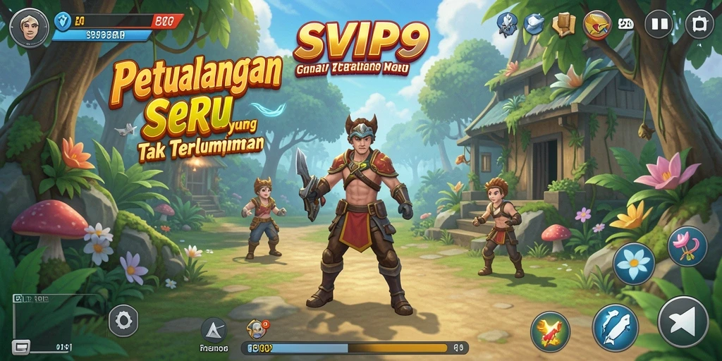 Screenshot gameplay SVIP9 yang menampilkan aksi seru di dunia petualangan.