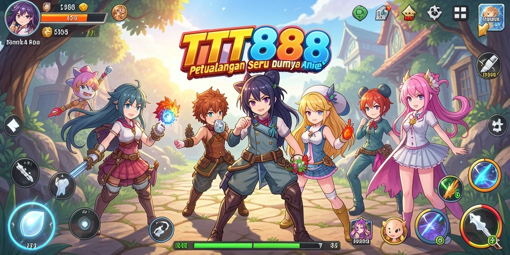 Tampilan gameplay TTT888 yang menggugah selera penggemar Anime.